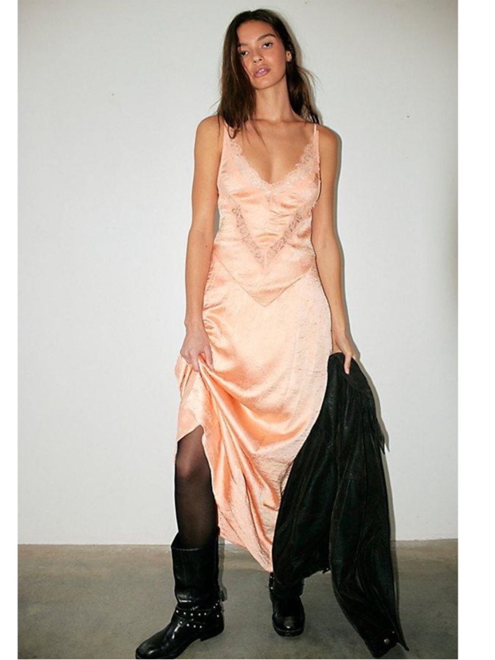 NWOT Free People Maybe Forever Slip Maxi Dress